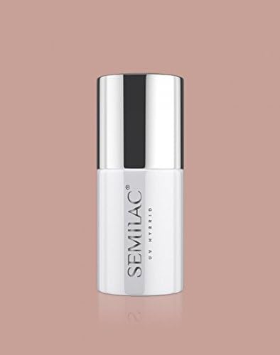 SEMILAC Gel Nail Polish 202 Grey Brown, Full Coverage Gel Polish, Soak Off Easy To Use LED/UV Nail Lamp