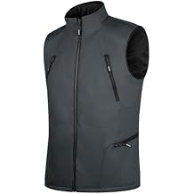 FREE SOLDIER Mens Lightweight Golf Vest Outerwear Windproof Reversible Sleeveless Softshell Jacket Running Vest