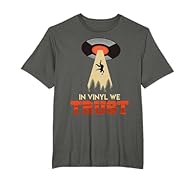 You have a Record Collection, are a Vinyl Collector and need a Vinyl Shirt, the Vinyl IN VINYL WE TRUST Funny Record Collector Design is Perfect! With LP Collection for Vinyl Lover. You are looking for a T-Shirt with Records, have an LP Collection or...