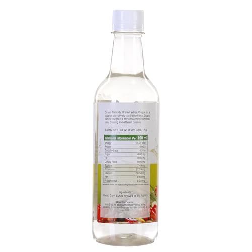 Image of DiSano Naturally Brewed White Vinegar Bottle, 500 ml (Pack of 3)