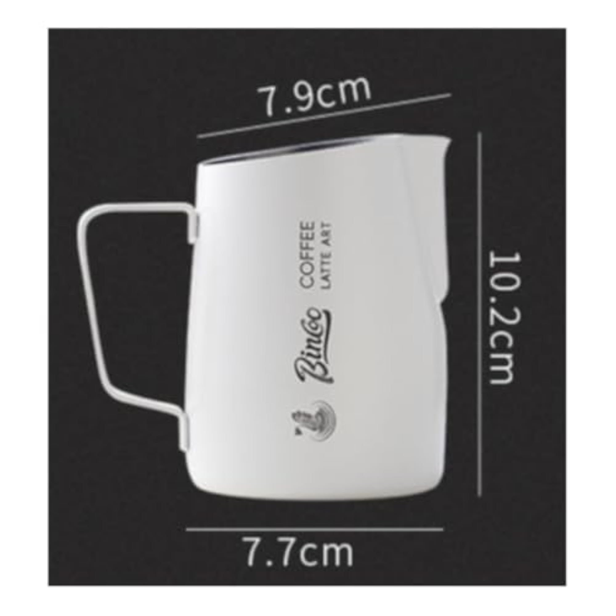 Stainless Steel Latte Art Pitcher for Accurate Milk Frothing
