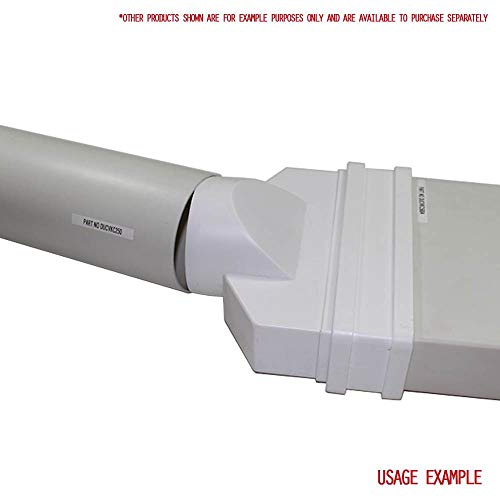 Adaptador rectangular a redondo 100mm System 204 para extracción de cocinas 7