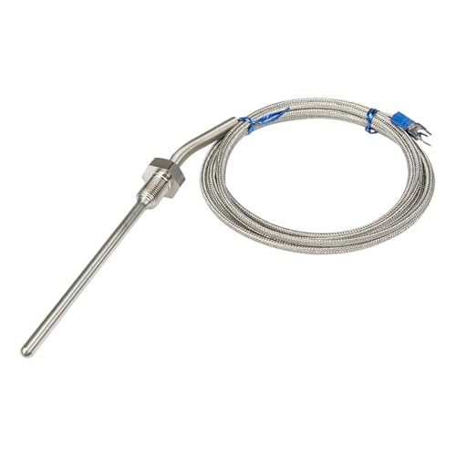 Sensor de temperatura PT100 FTARP09 con cable trenzado de 2m y sonda de 100mm