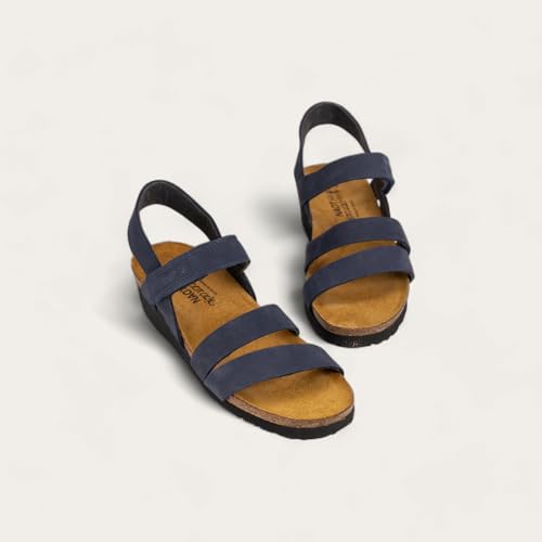 Image of NAOT Kayla Women's Sandals - Supportive 3-Strap Design with Backstrap, Cork & Latex Footbed - Arch Support - Travel-Friendly Comfortable Walking Sandals for All-Day Wear