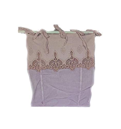 Simla Rideau de fenêtre 45 x 160 cm, dimensions : 45 x 160 cm, couleur : rose