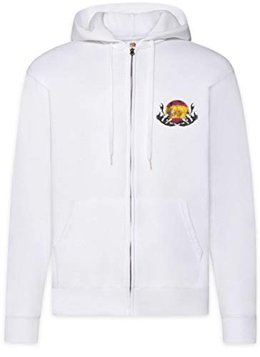 Spain Football Magic Ball Zip Hoodie Urban Backwoods - Sweat à capuche zippé pour homme