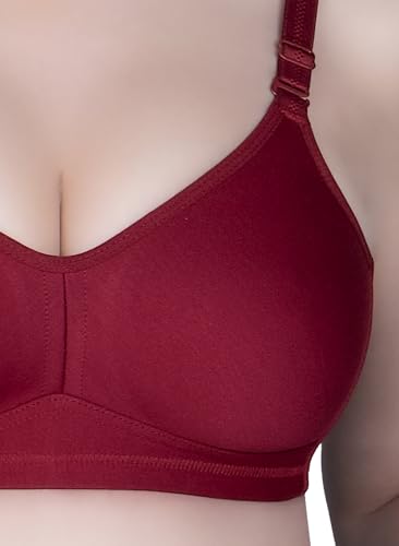 Image of TRYLO Cotton Riza Minimizer Women's Non-Padded Non-Wired Seamless Molded Bra