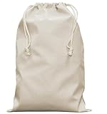 ELES VIDA® - XXL Sacchetto per il bucato 2 Set 70 x 90 cm in 100% cotone - XL - extra large per uso intensivo - durevole, con coulisse, sacchetto per il Colore Naturale