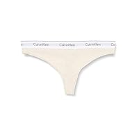 Calvin Klein Thong (FF) 000QF5117E Perizoma, Beige (Oatmeal Heather), 1XL Donna