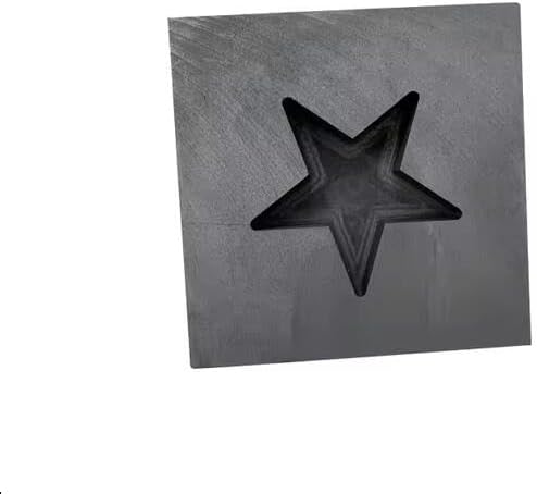 EatingBiting 3pcs Heart Star Cross Graphite Casting Ingot Mold Metal Refining Scrap Melting Casting Refining Scrap Ingot for Jeweler Tools