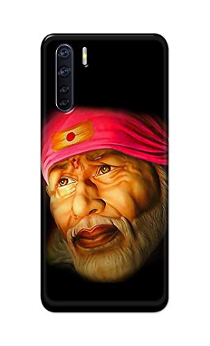 Image of PRINTFIDAA Sai Baba Lord Shiridi Great God Hinduism Religious Hard Back Cover for Oppo F15 / Oppo A91 / Oppo F15s / Oppo Reno 3, CPH2001, CPH2021 Back Cover -(P6) KAT1002