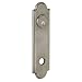 Baldwin R032.IPS Individual 10.53" Height Arch Passage Rosette, Non-Lacquered Brass