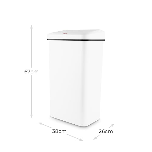 Evita bacterias en la cocina con el contenedor con sensor Tower plástico blanco 7