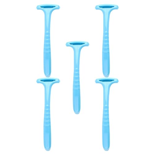 Gogogmee Raspador de Pedicura Práctico 5 Piezas Azul para Eliminar Piel Muerta y Durezas Pies, Removedor de Callos Portátil para Cuidado Profesional y Doméstico