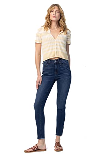 Judy Blue High Waist Side Slit Skinny Jeans (82424)