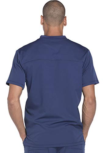 Dickies Dynamix Men Scrubs Top V-Neck Dk640, M, Navy #TOP4