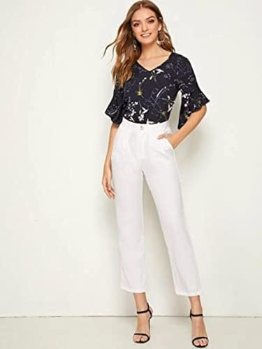 Image of DHRUVI TRENDZ Solid Regular Fit Jeans Rayon Western Tops for Women Stylish