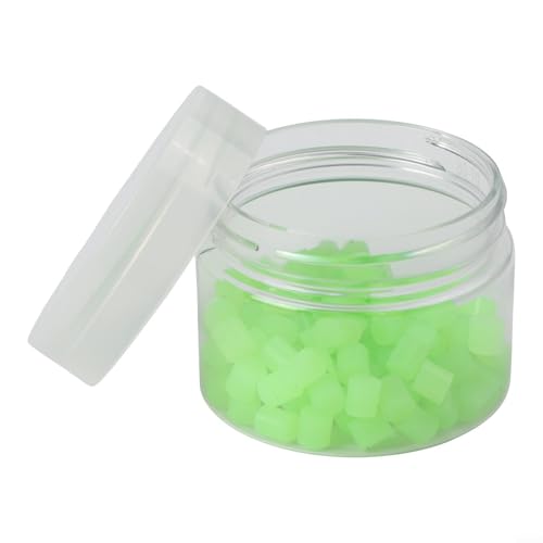 ZYNCUE Cuentas luminosas de silicona para pesca en agua salada, cuentas fluorescentes brillantes compatibles con aparejos Sabiki y ganchos para moscas