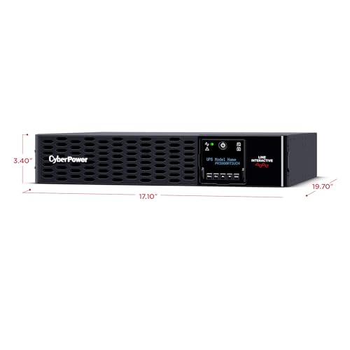 Image of CyberPower PR3000RT2UCN Smart App Sinewave UPS Battery Backup and Surge Protector, 3000VA /3000W, 9 Outlets, 2U Rack /Tower, AVR, Pre-Installed RMCARD205, Built-in cloud monitoring, UL Certified