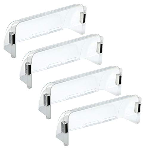 Lisol 4 Pack Magnetic Air Deflector Adjustable for Sidewall Vent and Ceiling Registers, Ceiling Vent