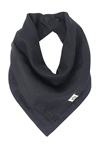Image of Kishu Baby Indi - Premium Fairtrade Certified Organic Bandana Scarf Bib, Dual Layer, 4-Way Reversible Muslin Baby Bandana Bibs for Boys or Girls