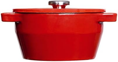 Pyrex Slow Cook 4936876 Casserole Pan Round 2.2 L Cast Steel Red