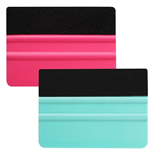 Espatula Vinilo 2 Piezas Espatula Absorbente de Borde de Fieltro para Instalar Adhesivos para Azulejos, Películas para Automóviles, Películas Protectoras, Películas para Muebles, Tatuajes de Pared