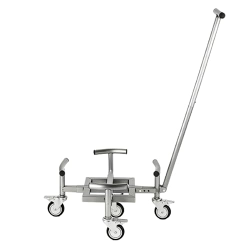 Chariot de fleurs robuste intérieur extérieur support de plantes mobile à largeur réglable - 2