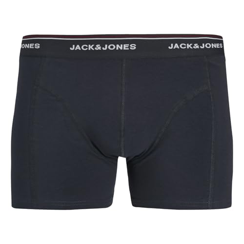 JACK & JONES Herren Unterhosen Shorts Boxershorts Trunks 5er Pack, Farbe:Navy, Wäschegröße:2XL, Artikel:-Inkwell 2