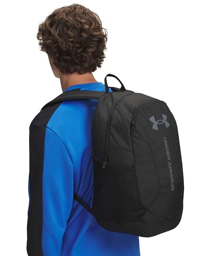 Under Armour Uomo Zaino Hustle Lite Da 26,5 Litri, Black/Castlerock, One Size - Immagine 1