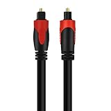 Optyczny kabel audio, 91 cm, cyfrowy kabel z włókna szklanego, Toslink, elastyczna osłona, kompatybilny z kinem domowym, soundbarem, PS4, Xbox, TV i wieloma innymi