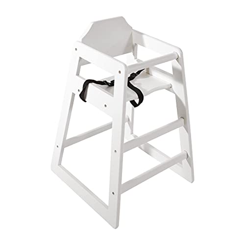 Bolero dl833 Seggiolone in legno, bianco anticato