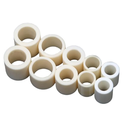 10 tubos cerámicos de alúmina de un solo orificio de sección corta, diámetro interior de 1,5 mm x diámetro exterior de 3 mm, longitud de 4,3 a 6 mm for elementos calefactores eléctricos.(1.5x3x6mm)