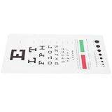 TOVINANNA Doppelseitige Tragbare Kunststoff sehtafel für Augenprüfung Leichtes Kompaktes Design Vielseitig Einsetzbar für Büro Schule Hause Praktische Visustafel für Wandmontage