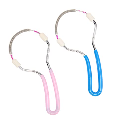 ZJchao Manual Hair Removers, 2pcs Spring Hair Remover Spring Hair Remover Hair Epilators Women Portable Face Roller Hair Remove Threading Face Epilator for Upper Lip Chin Cheeks