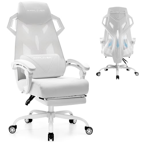 GTPLAYER Computer Chair with Adjustable Footrest, Ergonomic Gaming Chair with Headrest and Lumbar...
