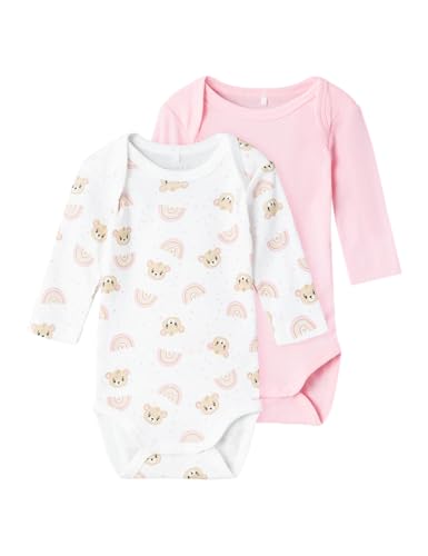 NAME IT Baby - Mädchen Nbfbody 2p Ls Orchid Pink Teddy Noos, Orchid Pink,...