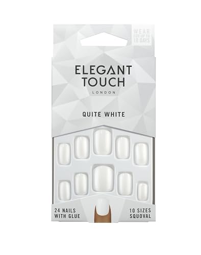 ELEGANT TOUCH Et Colour Nails - Quite White (Squoval) Elegant Touch 21 g