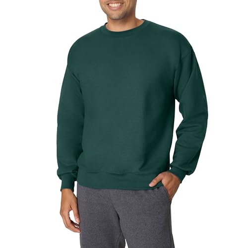 Hanes Men's Ultimate Cotton Heavyweight, Deep Forest, X-Large