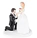 GIVBRO Dekoracja na tort weselny panna młoda pana młodego oświadczyny para lalka zaręczyny Dzień Pamięci Dekoracja (#B)