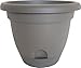 Lucca Round Pot Planter Size: 12", Color: Peppercorn