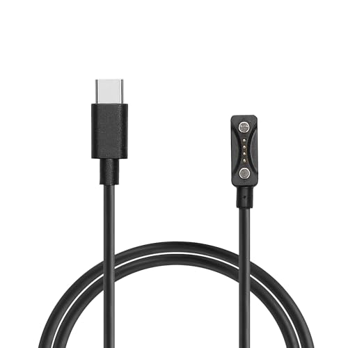 kwmobile Cable de Carga Compatible con Polar Pacer/Pacer Pro - Conector USB-C con Base de conexión para smartwatch Fitness Tracker