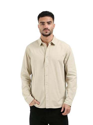 Image of StitchX Men's Full Sleeve Core Essentials Twill Over-Dyed Shirt XS-2XL