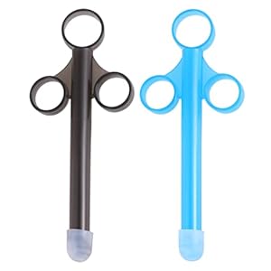 MILISTEN 2 Stks Lube Applicator Launcher Met Soepele Afgeronde Punt Persoonlijke Smeermiddel Applicator Injector…