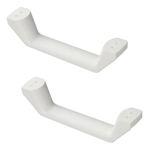 blntackle76 Set Wohnwagen Caravan Rangiergriff 2er oder 4er Set, 180 mm, Kunststoff, weiß, Anhänger Einstiegs-Hilfe, Griff (2 Stück Rangiergriffe)