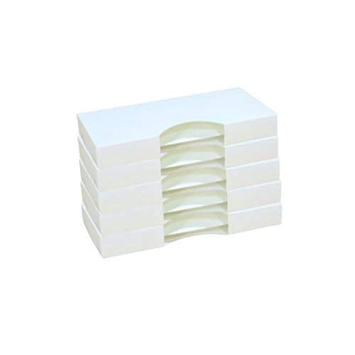 RYUBOF ごみ袋 収納ケース 4点セット 引き出し 収納ボックス スマート ダストボックス キッチン収納 ポリ袋 ゴミ袋 (ホワイト, L)