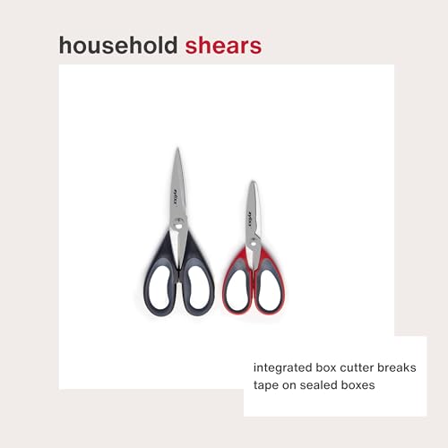 Image of Zyliss 30200 9 inch Household Kitchen Shears, Red