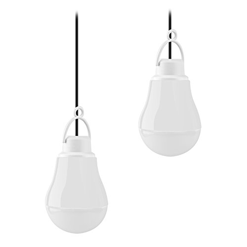 sportlimit tytan (2-pack) usb led light bulbs for camping, emergency, and night light - 5w 40" wire (white)