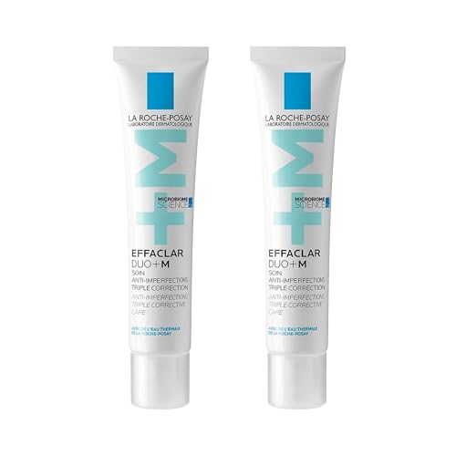 La Roche-Posay Effaclar Duo (+M) 40 ml - [Confezione da 2] | Trattamento Tripla Correzione Anti-Imperfezioni per Pelli Grasse a Tendenza Acneica, Effetto Anti-Ricomparsa
