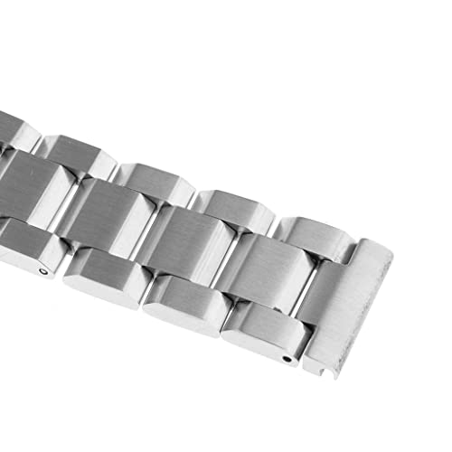 Image of Silver Stainless Steel Watch Band Strap Bracelet Double Clasp Links 20mm | Watches, Parts & Accessories | Wristwatch Bands